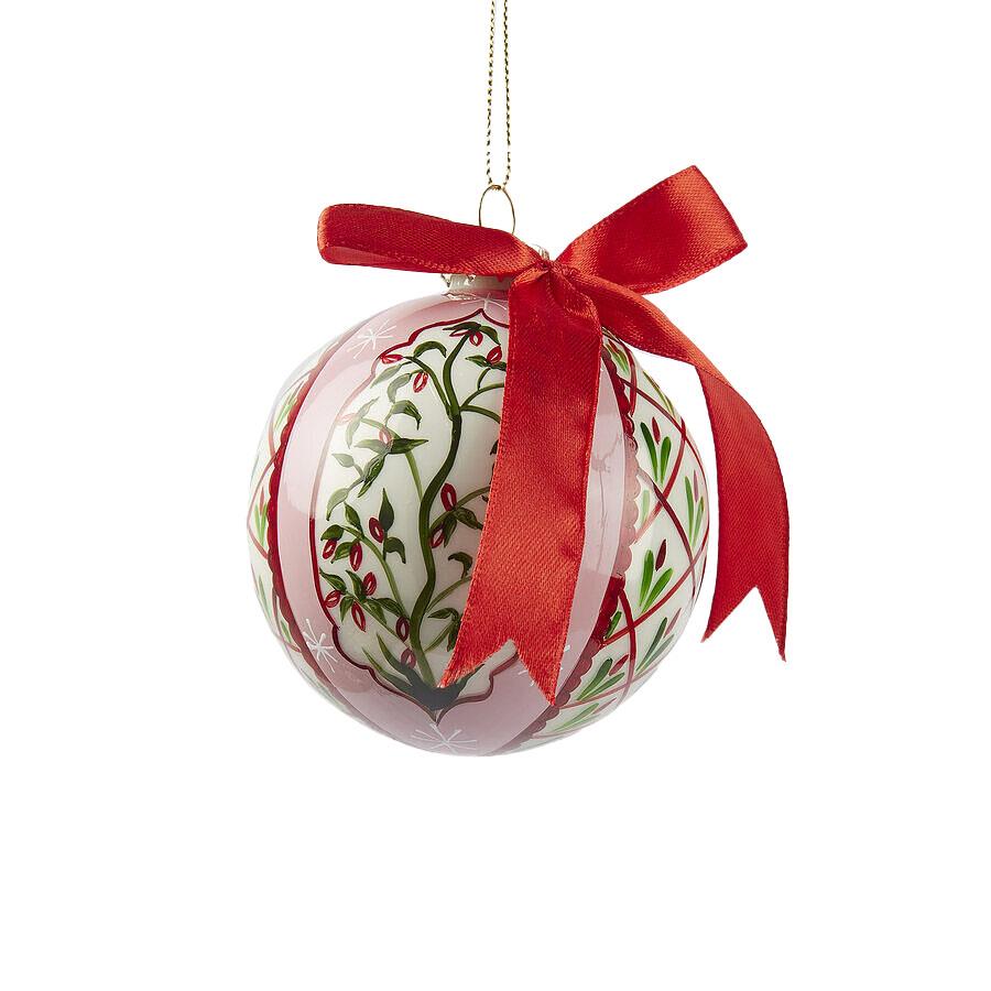 EDG enzo de gasperi Flower & Ribbon Bauble 10cm